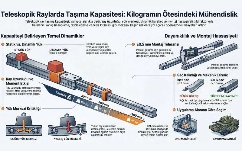 Teleskopik Ray Taşıma Kapasitesi Nedir?