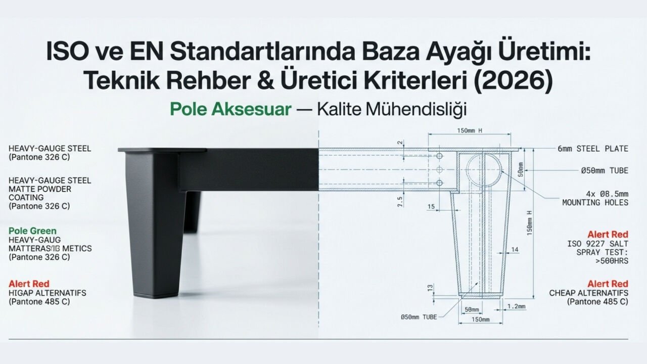 ISO ve EN Standartlarına Uygun Baza Ayağı Üretimi