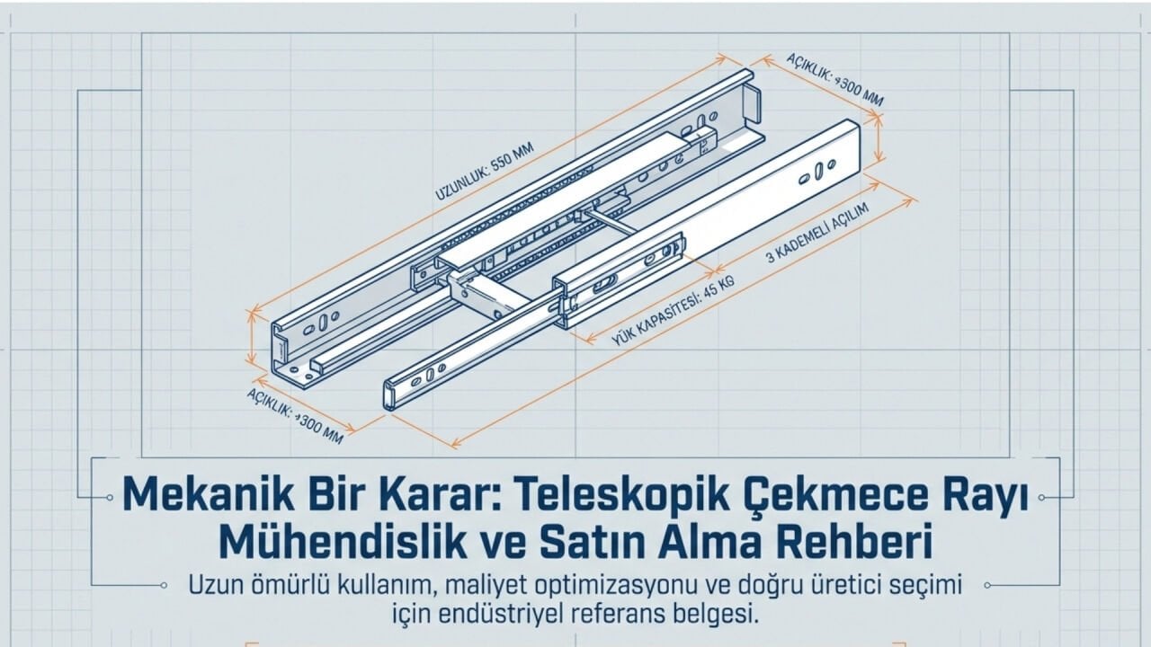 Teleskopik Çekmece Rayı Fiyatları